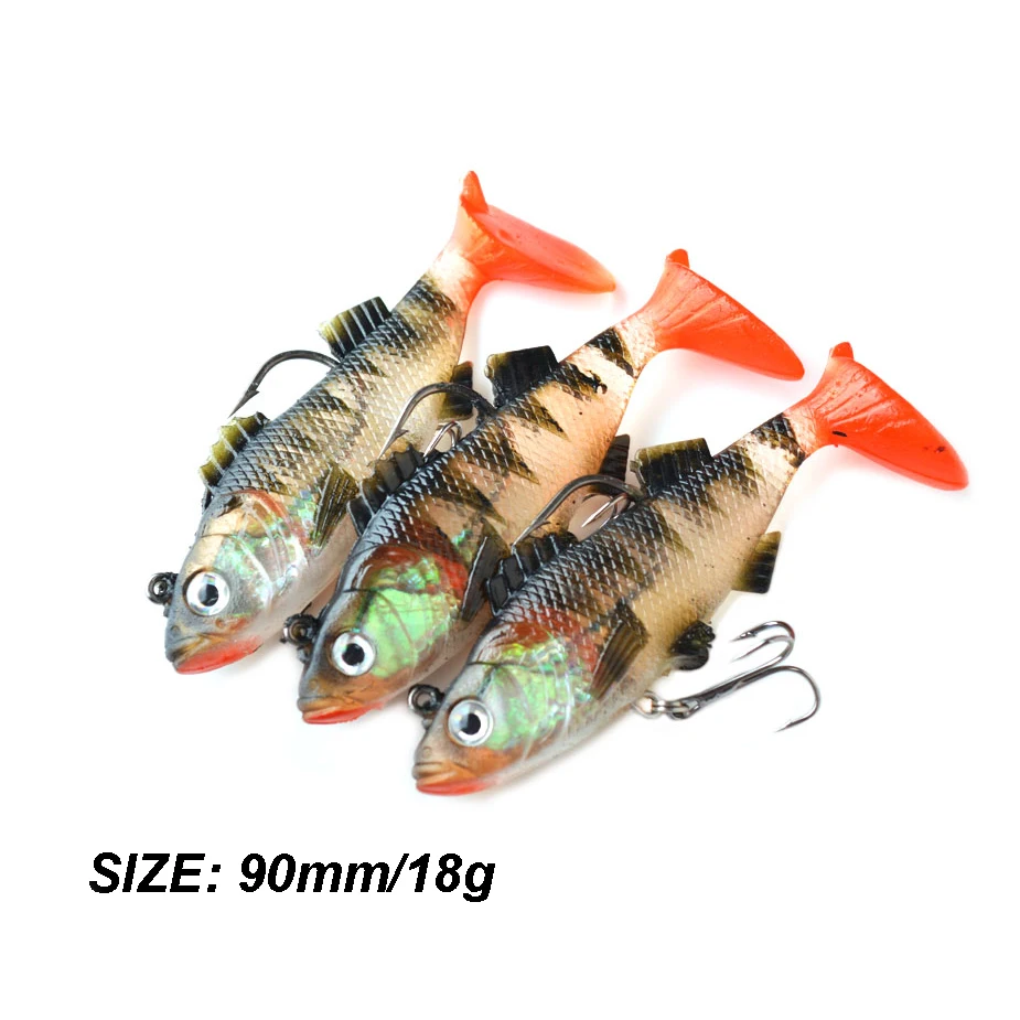 TOMA Soft Lure 7g 10g 13g 15g Artificial Bait Silicone Sinking Fishing Lure Sea Bass Jig Head Soft Bait For Carp Fishing Tackle