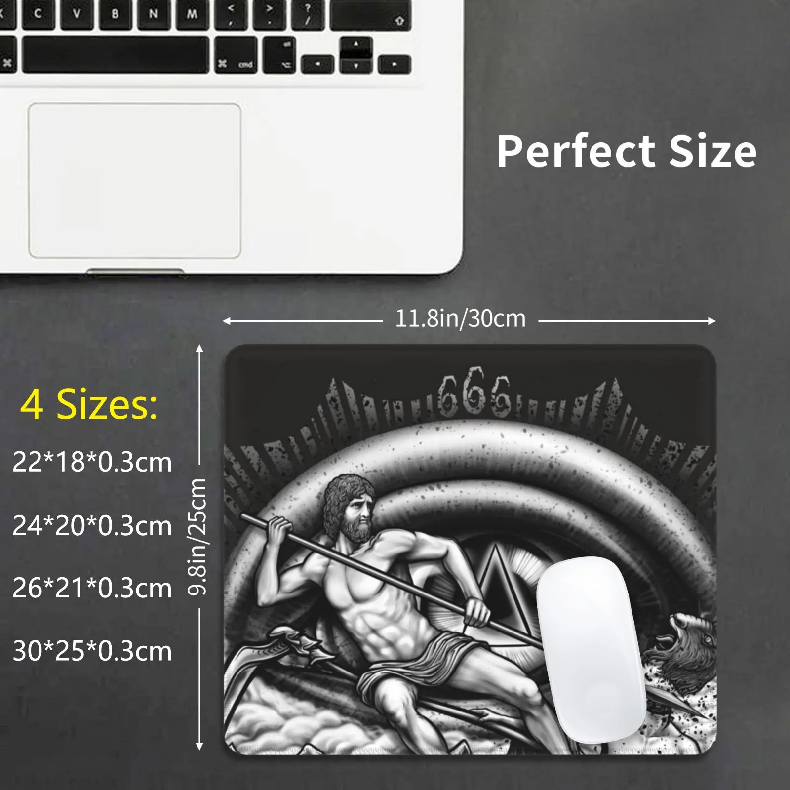 Winya No. 40 Mouse Pad DIY Print Cushion Leonardo Da Vinci Gothic Michael Angelo Demon Halloween Goddess Fairy