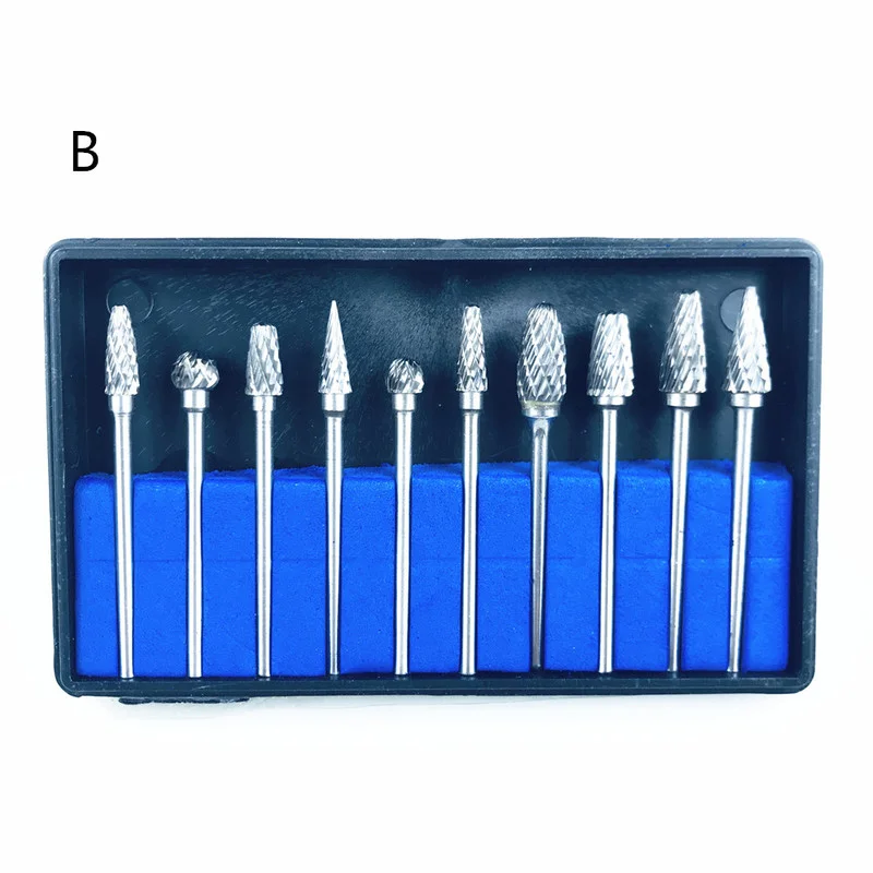 Dental Tungsten Steel Carbide Burs Tooth Drill Nail Drill Bit for Machine Nail Files Accessories Teeth Polishing