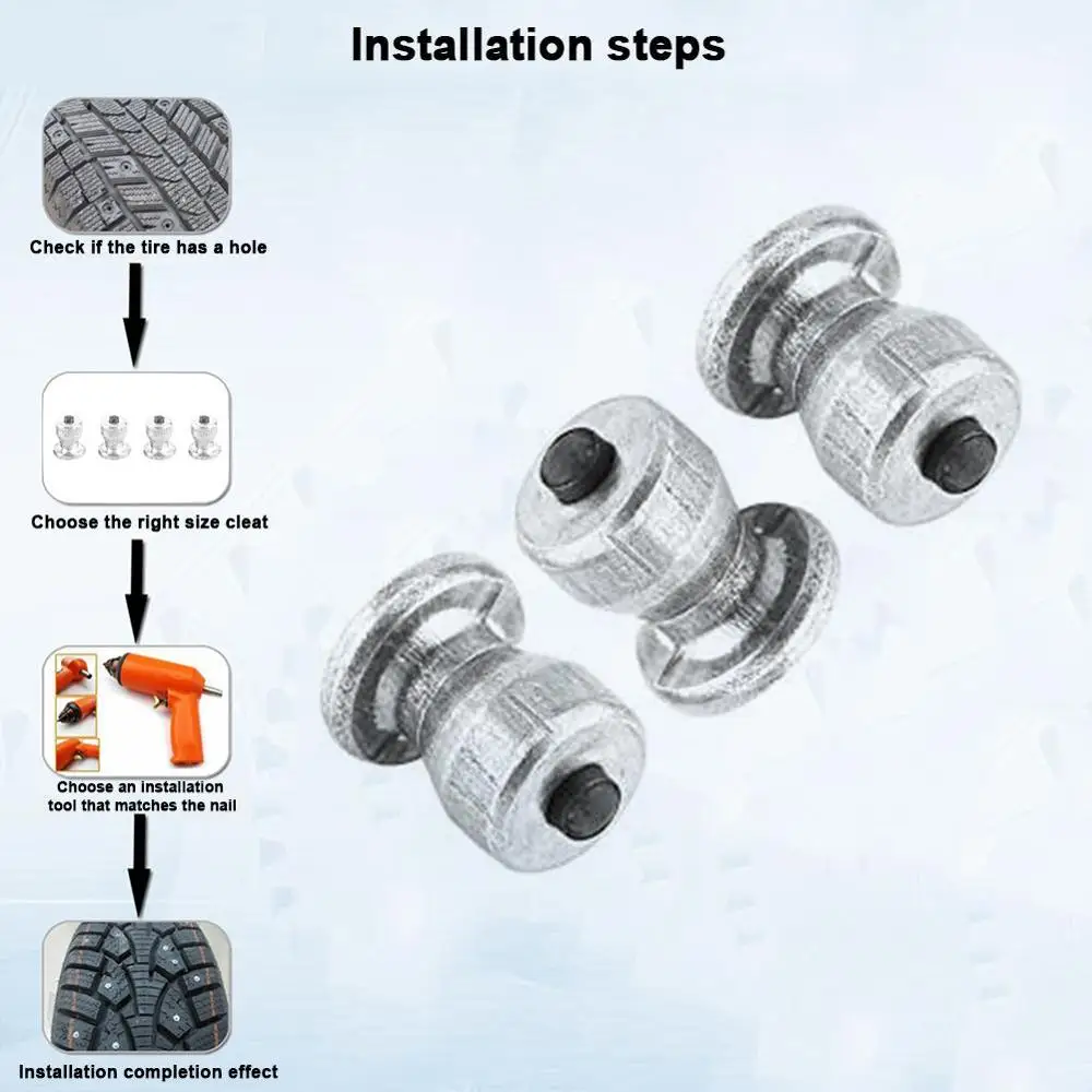 1 set Winter Wheel Lugs Car Tires Studs Screw Snow Spikes Wheel Tyre Snow Chains Studs For Shoes ATV Car Motorcycle Tire 8x10mm