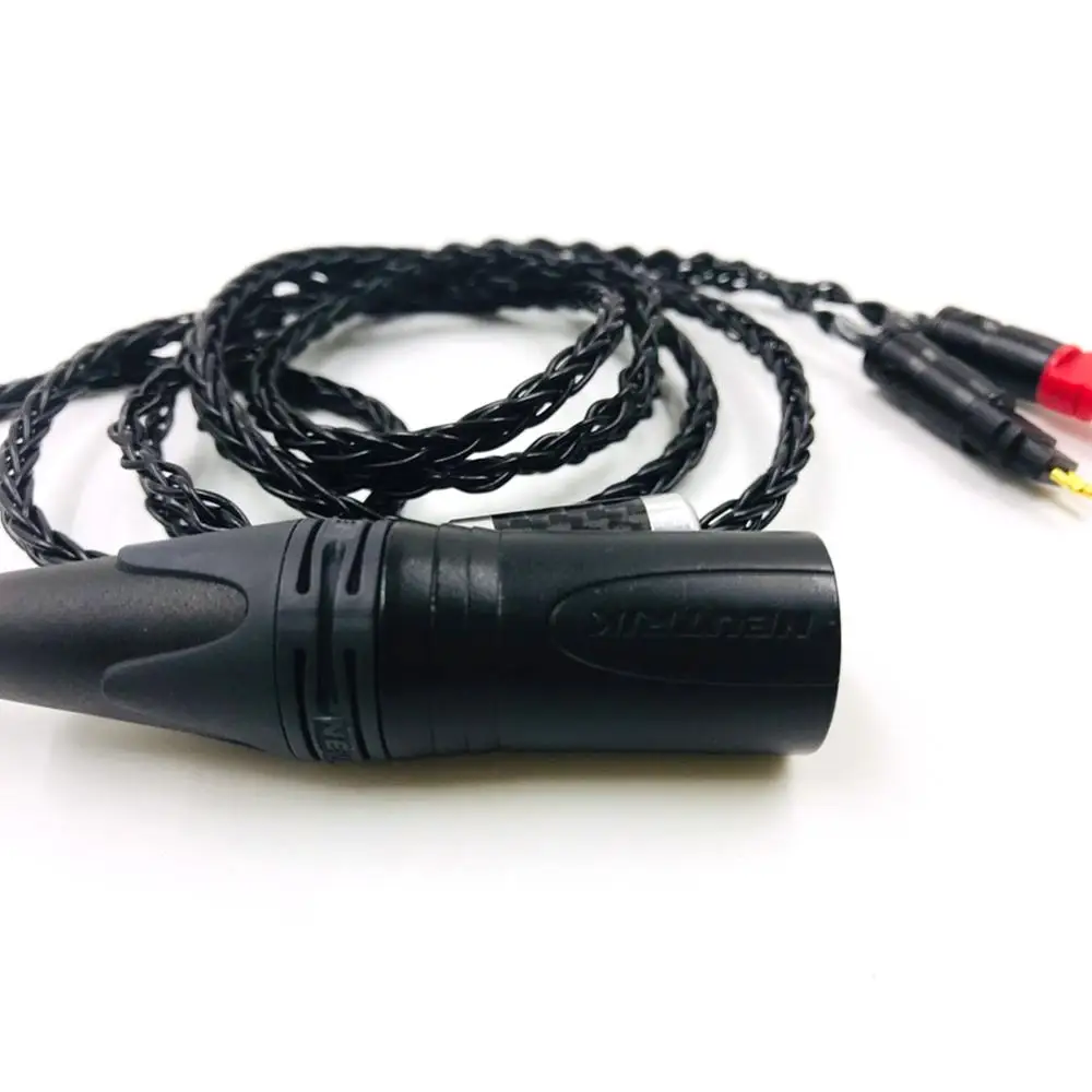 Cavo di aggiornamento per cuffie bilanciato maschio XLR a 4 pin top-hifi fai-da-te per HD600 HD650 HD525 HD545 HD565 HD580 HD6XX auricolari