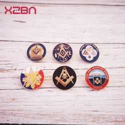 Masonic Lapel Pins Philippines Japan National Country Skull Skeleton Badge Compass Ruler Mason Freemason shake hands  friendship