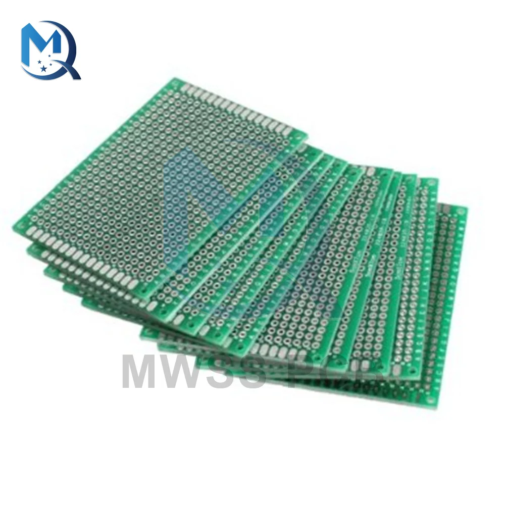 5PCS Doppelseitige Prototyp PCB Breadboard 2x8 cm FR4 Glas Faser 20x80mm Diy Kit verzinnt Universal Expansion Board Modul