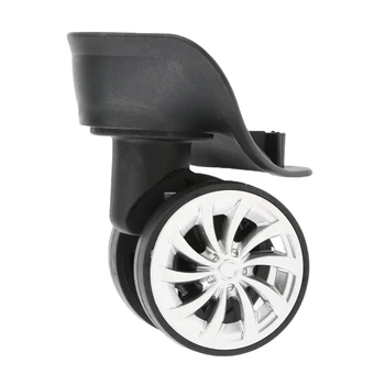 Pièces de Rechange pour Valise A01, Roues Droites, Bagages Résistantes à 360, à Comcussion, Roulettes Muettes, Accessoire de Réparation de Chariot, 2 Pièces