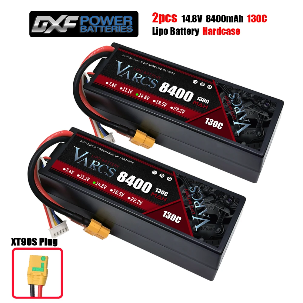Varcs 4S Lipo Batterij 130c 140c 8000Mah 8400Mah 7500Mah 6300Mah 5400Mah Xt60 Ec5 Trx T/Deans Xt150 Plug Voor Rc 1/8 Buggy Auto
