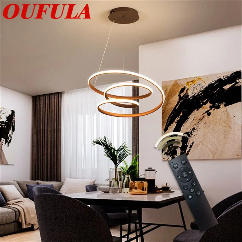 

8M Modern Pendant Light Fixtures Dimmer with Remote Control 220V 110V Creative Decoration For Home Dining Room