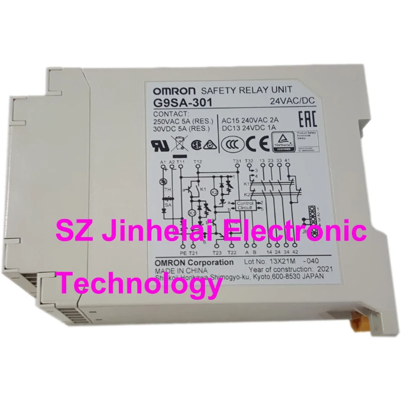 Imagem -03 - Omron-módulo de Relé de Segurança Original Novo e Original G9sa301 ac dc 24v Stop Delay Unit