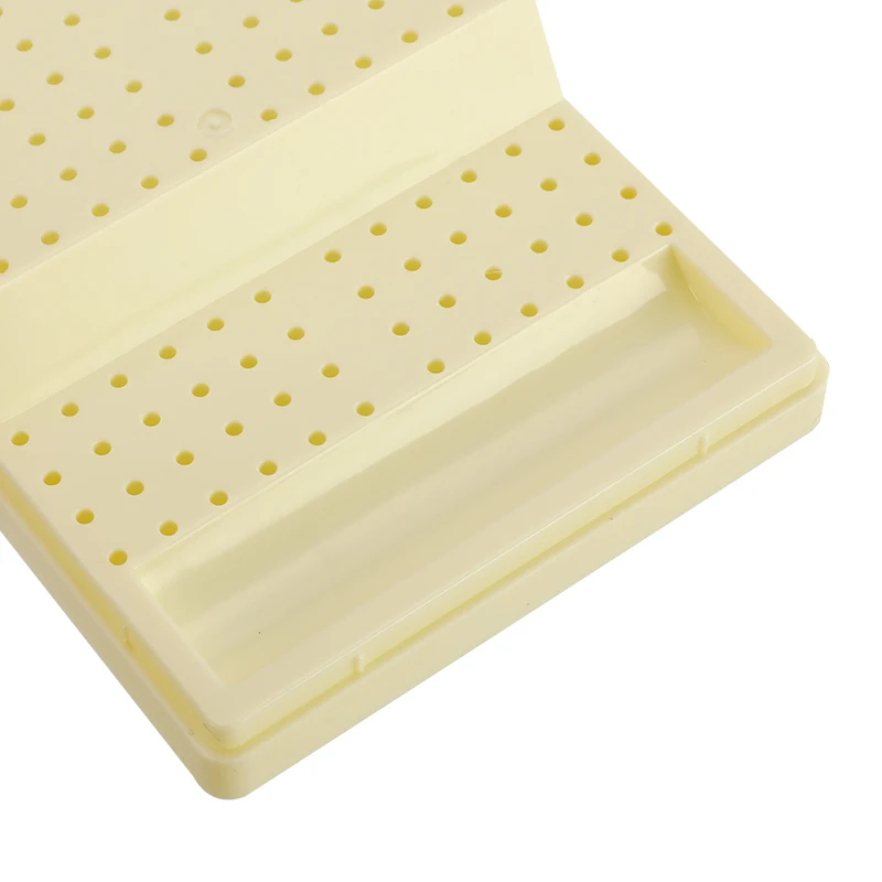 168 Holes Plastic Dental Burs Box Dental Bur Sterilizer Block Holder Autoclave Case Disinfection Box Dentistry Supplies