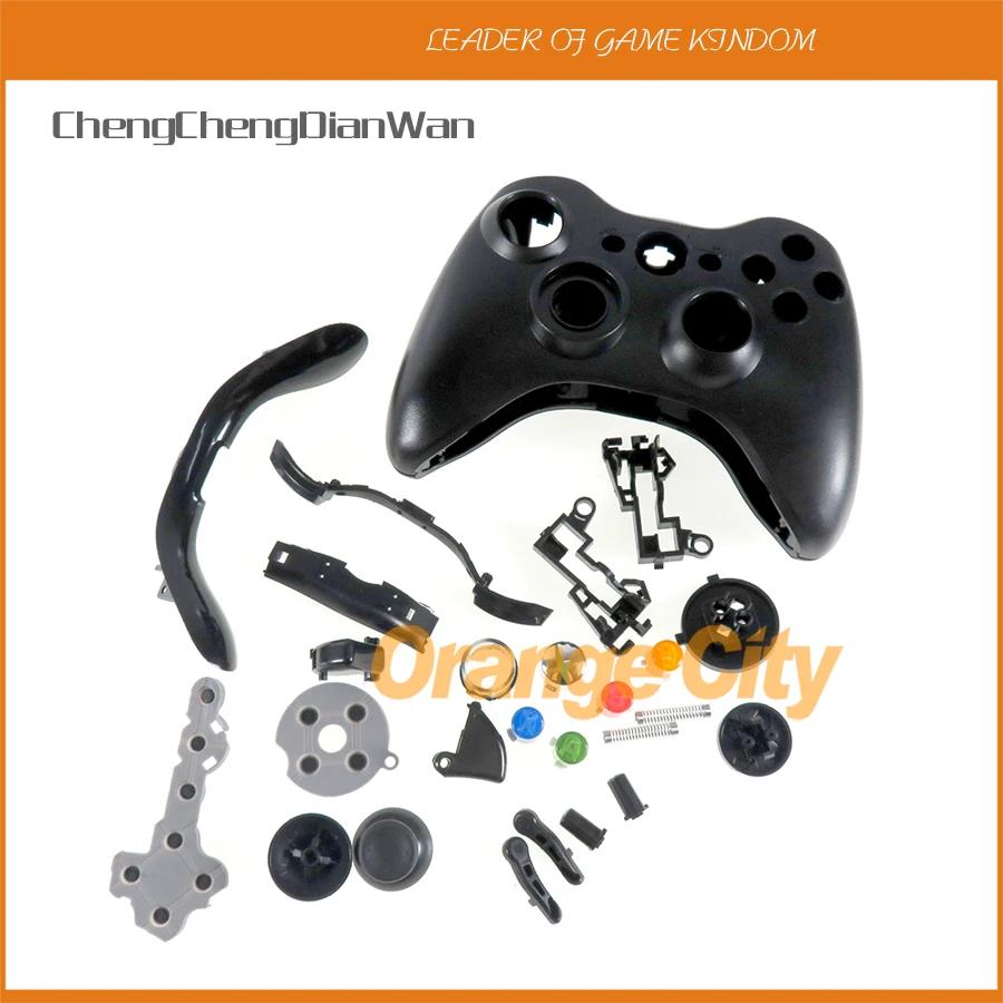 1Set black white Full Housing Case Shell cover with buttons for Xbox360 xbox 360 Wired Controller joypad