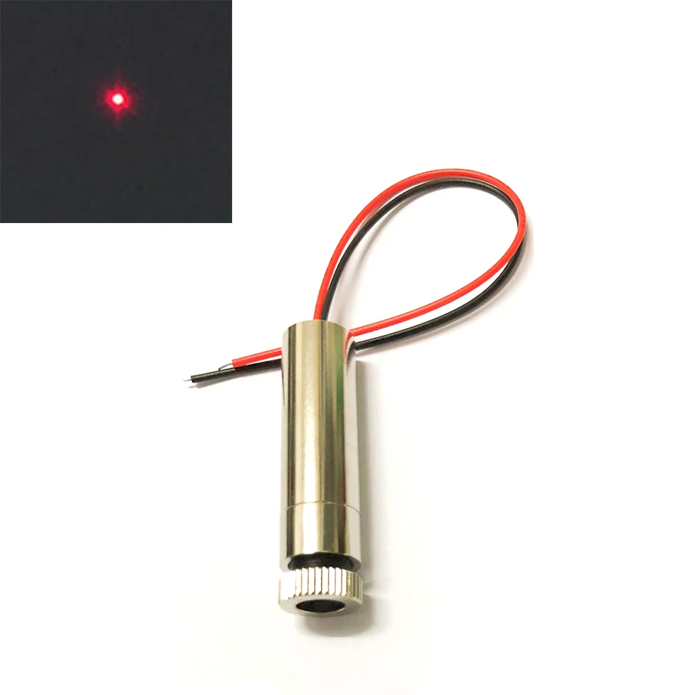 650nm 100mW 12x45mm Dot/Line/Cross Adjustable Focusable 3V Red Laser Module Industrial 12mm LED LD Module