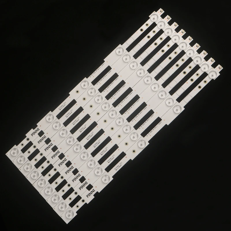 Chuangwei-tira de luces LED de retroiluminación, de 39 accesorio Original ", 9 unids/lote, 39E320, Sw 39, 100%, 05, REV1.1, 3228, 5 LED (1 LED 3V), 120814mm, 420