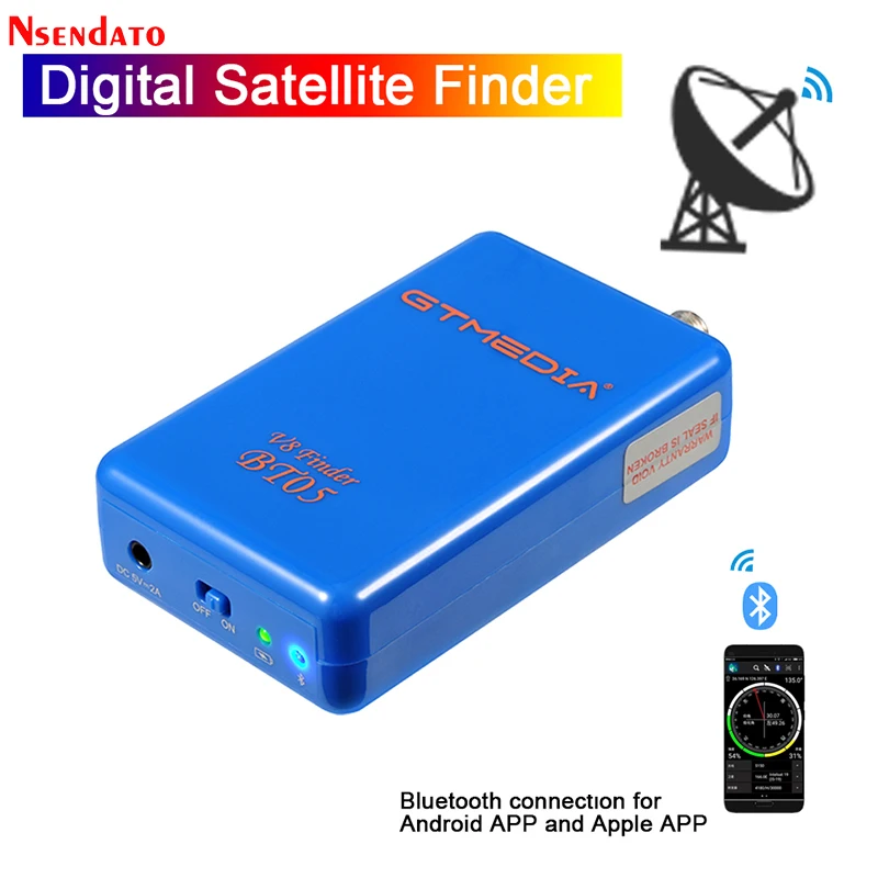 Оригинальный GTMEDIA V8 Finder BT05 BT03 Satfinder DVB S2 satellite finder для Android IOS Цифровой Bluetooth HD спутниковый Satfinder
