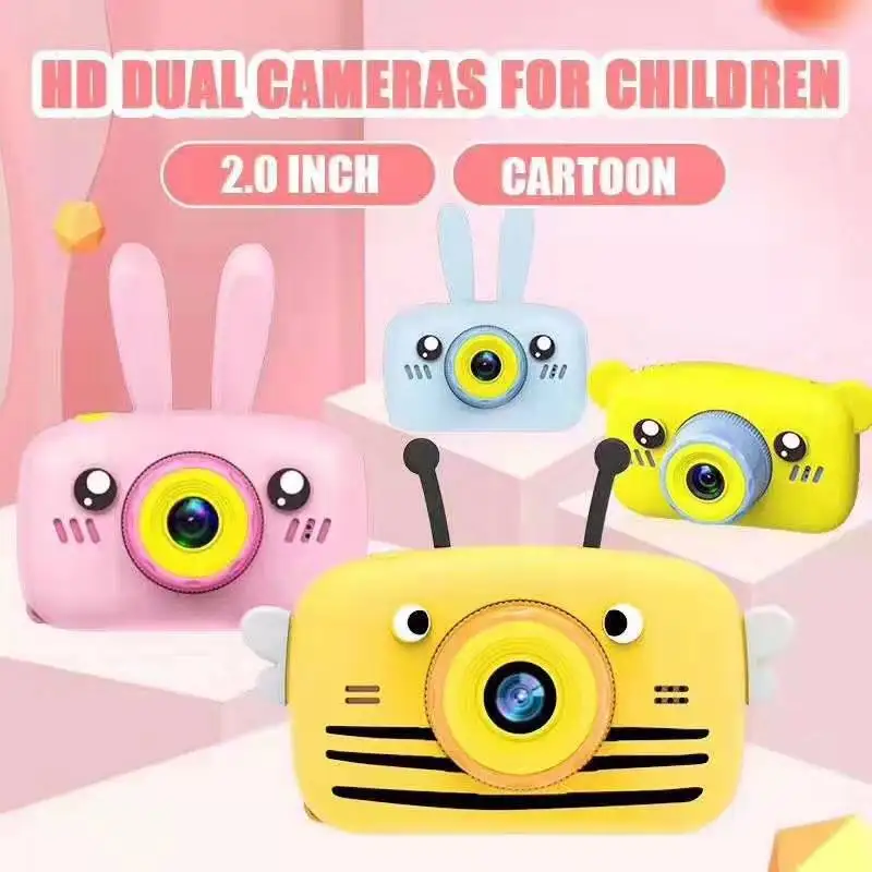 

2.0 Inch 1920 HD Screen Multi-function Cartoon Cute Kids Camera Children Educational Toy Outdoor Play Gift