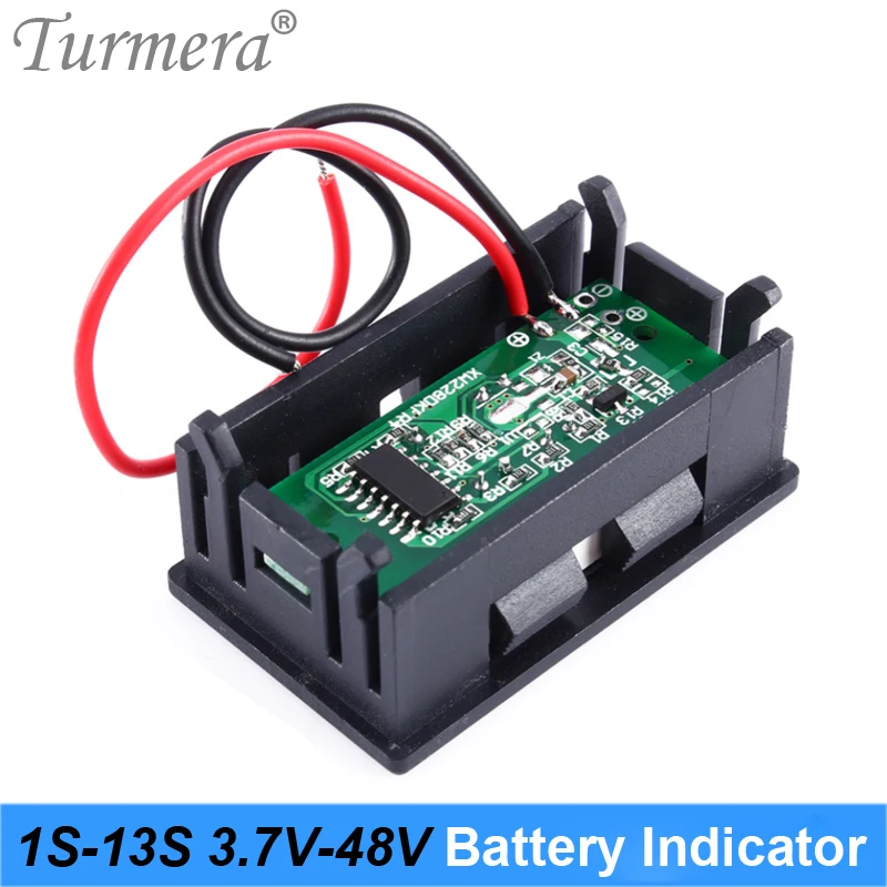 3S 12V 4S 16.8V 5S 18V 1S-13S 12V Lifepo4 Battery Capacity Display and Battery Indicator Lithium Battery for Screwdriver Turmera