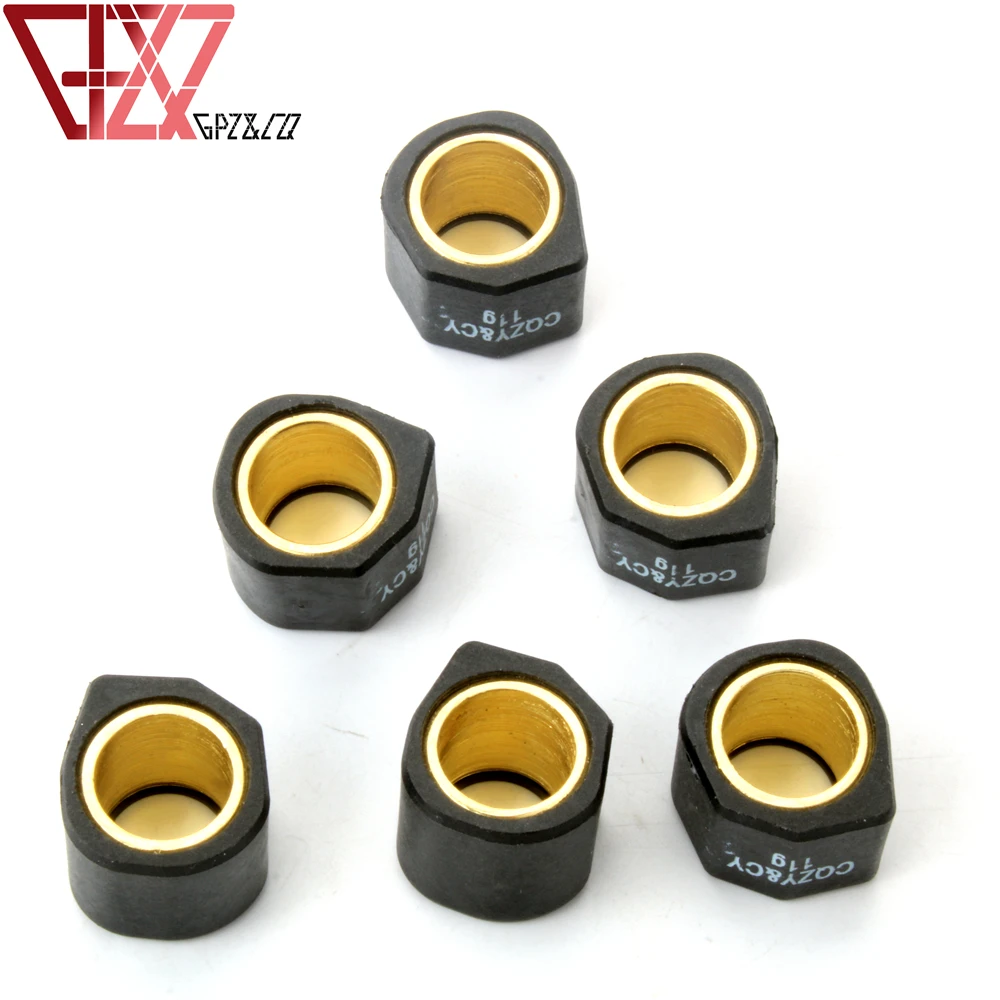 6pc Racing Roller Set Weight 9gram 11gram 13gram 15gram 20x17mm For Piaggio Hexagon 125 LX LXT GTX Runner X9 180 Scooter Engine