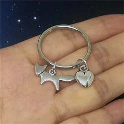 Fox Key Ring/ Keychain / Zipper Pull - Fox Gift - Wild Animal - Woodland Creature Gift - Fox Pendant