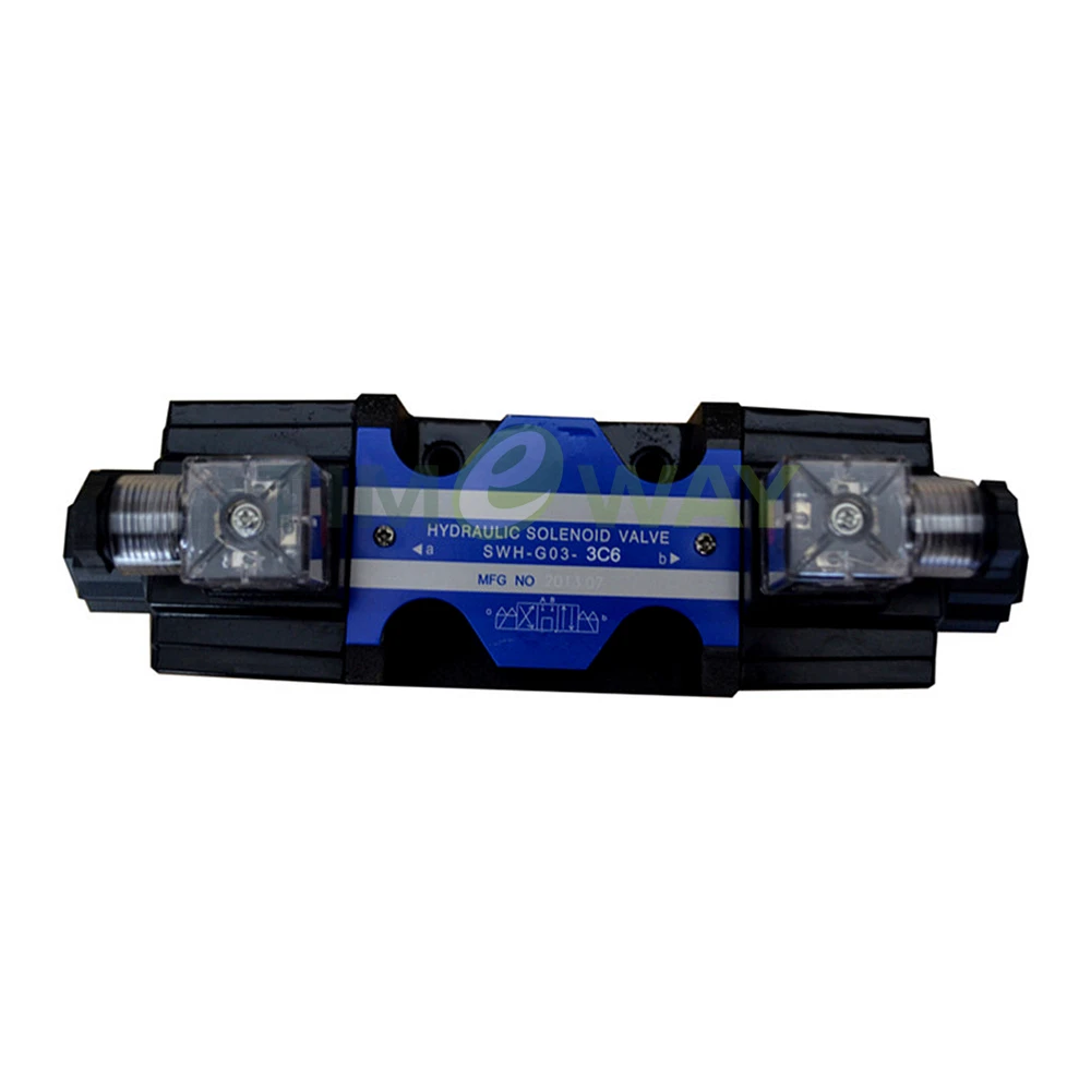 SWH Hydraulic Solenoid Valve SWH-G02-C2-20 Solenoid Directional Control Valve DC24V AC220V AC24OV