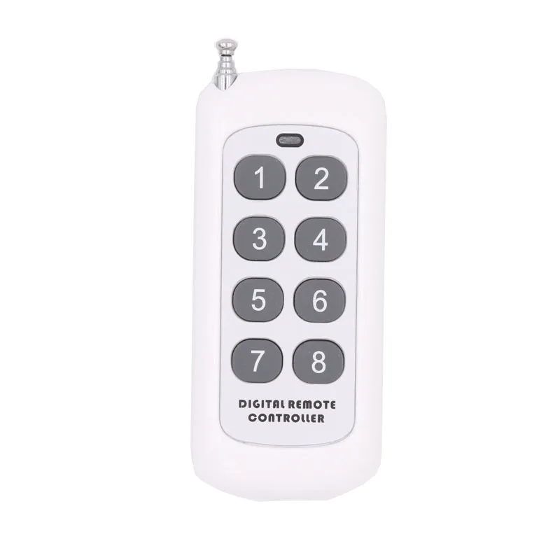 433MHz Universal Remote Control 1527 Learning Code 8 Button Transmitter For Smart Home Garage Door Opener no clone