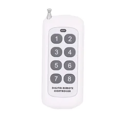 433MHz Universal Remote Control 1527 Learning Code 8 Button Transmitter For Smart Home Garage Door Opener no clone