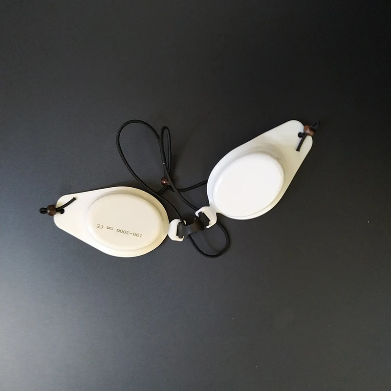 Ceramic White Metal Goggles for Laser & IPL Patients of Laser & Intense Pulsed Light Procedures