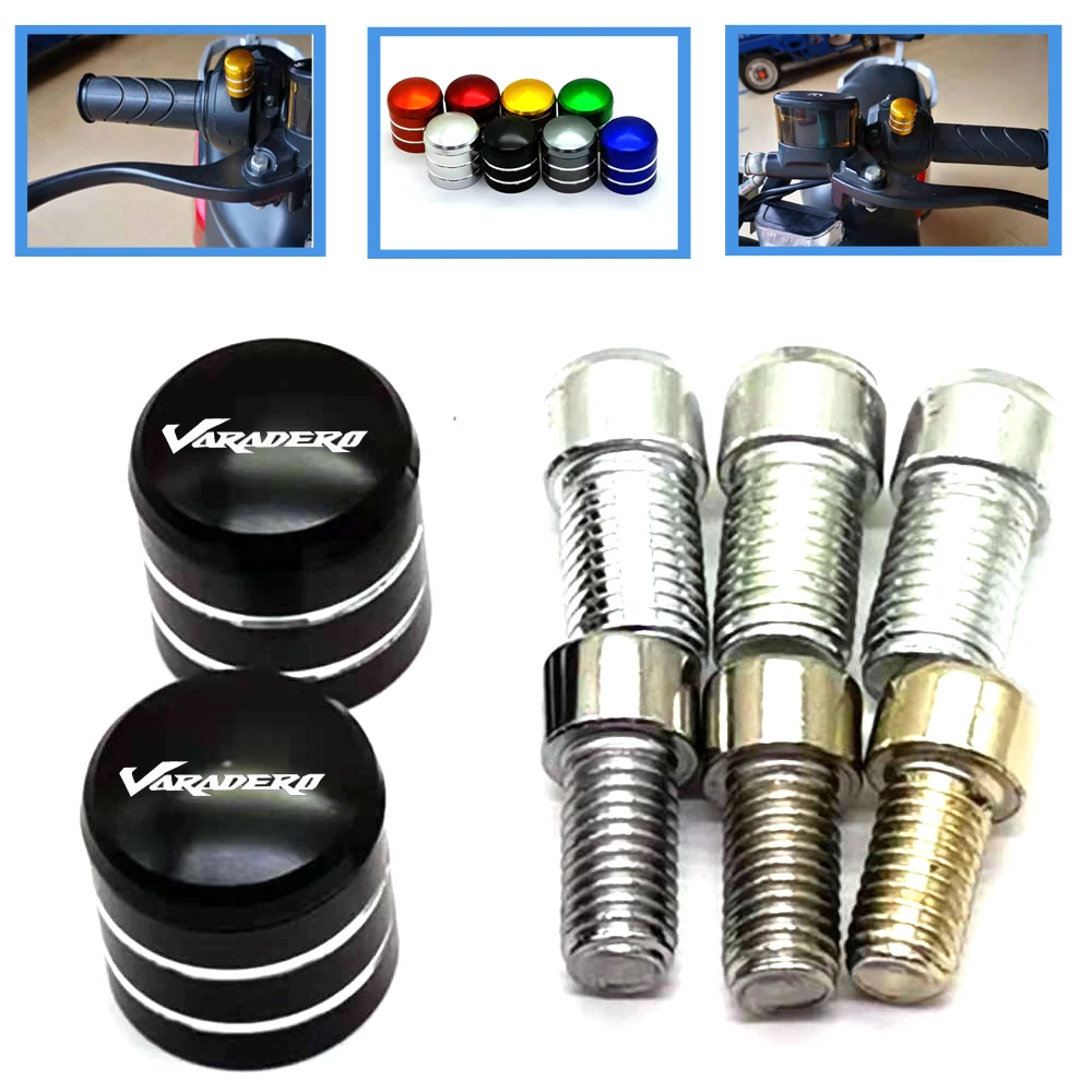 

For Honda XL1000 Varadero ABS XL 1000 Motorcycle rearview mirror thread bolts rear view adapter screws Decorative cover