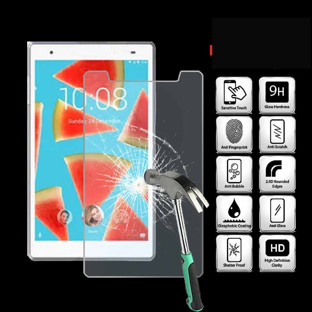 For Lenovo Tab 4 8 inch Tablet Ultra Clear Tempered Glass Screen Protector Anti-friction Proective Film