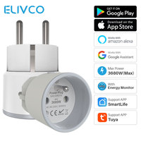 France 16A Tuya Smart Plug Wifi Socket Power Monitor Timing Smart Life APP Voice Control Works With Alexa Google Assistant