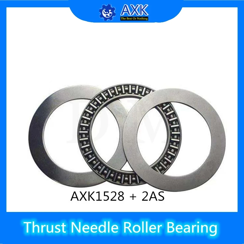 

AXK1528 + 2AS Thrust Needle Roller Bearing With Two AS1528 Washers 15*28*4mm ( 10 Pcs) AXK1102 889102 NTB1528 Bearings