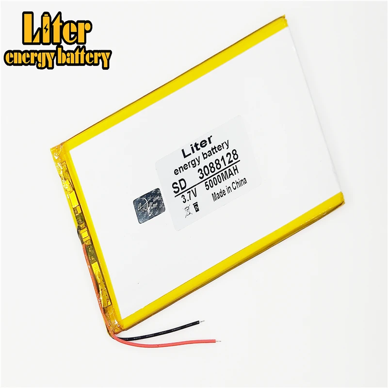 3088128 3.7 V lithium Tablet polymer battery 5000 mah DIY mobile emergency power charging treasure battery