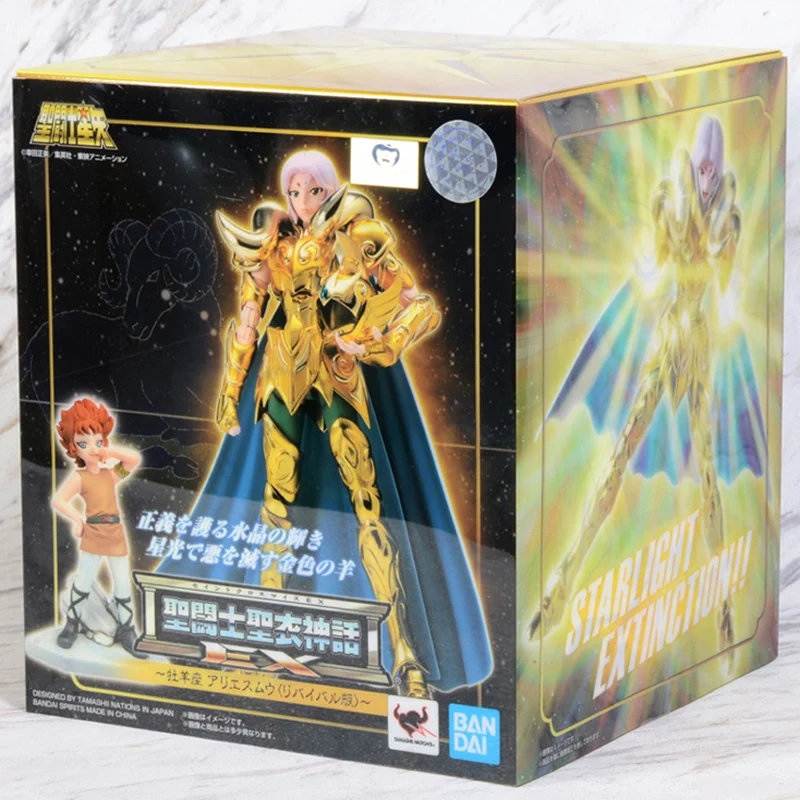 Bandai Saint Seiya Myth Cloth EX Revival Aries MU With KIKI Pandora Box Cavaleiros do Zodiaco Action Figure Model Toys