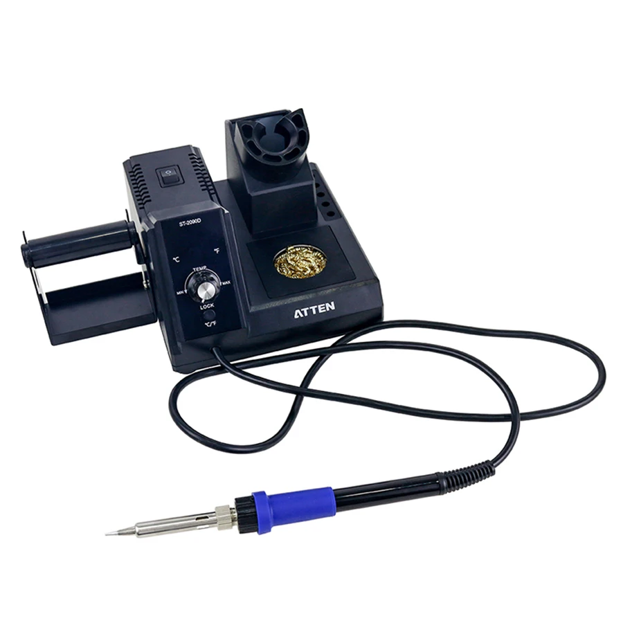 ATTEN ST-2090D Multi-function constant variable temperature digital soldering iron station with Soldering Wire Holder EU Plug