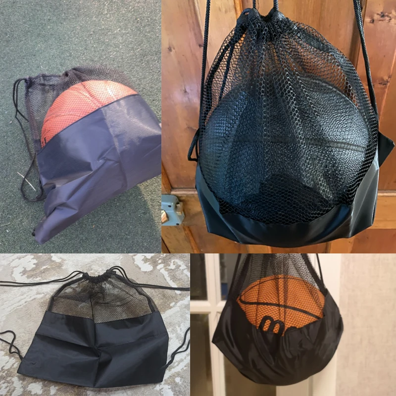 Tragbare Basketball Abdeckung Fußball Lagerung Mesh Tasche Rucksack Für Outdoor Fußball Volleyball Ball Sport Tragen Tasche Net Zubehör