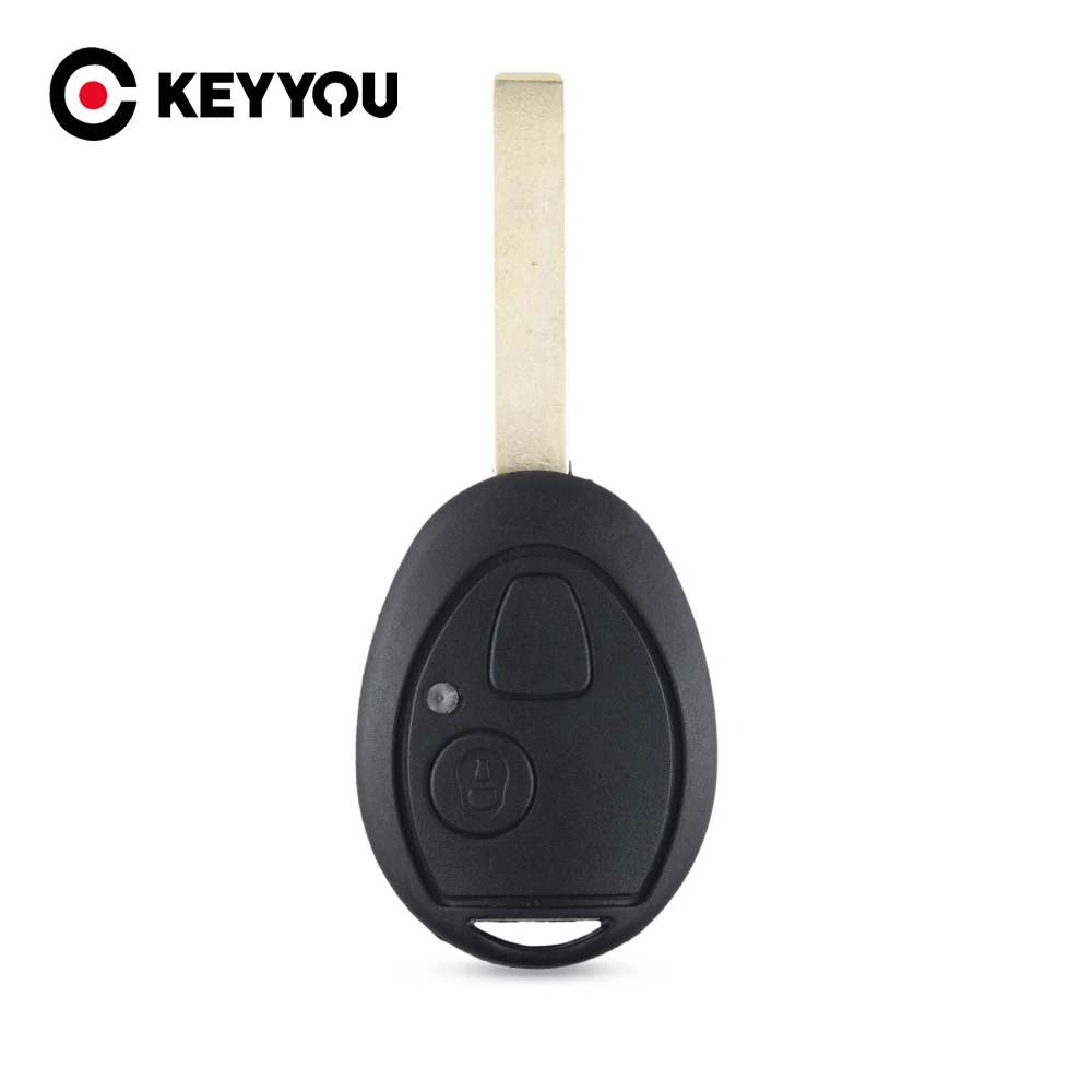 

KEYYOU 2 Buttons Remote Car Key Fob Case Shell For Land Rover Discovery 75 ZT for Discovery TD5 For BMW Mini Cooper R53 R50