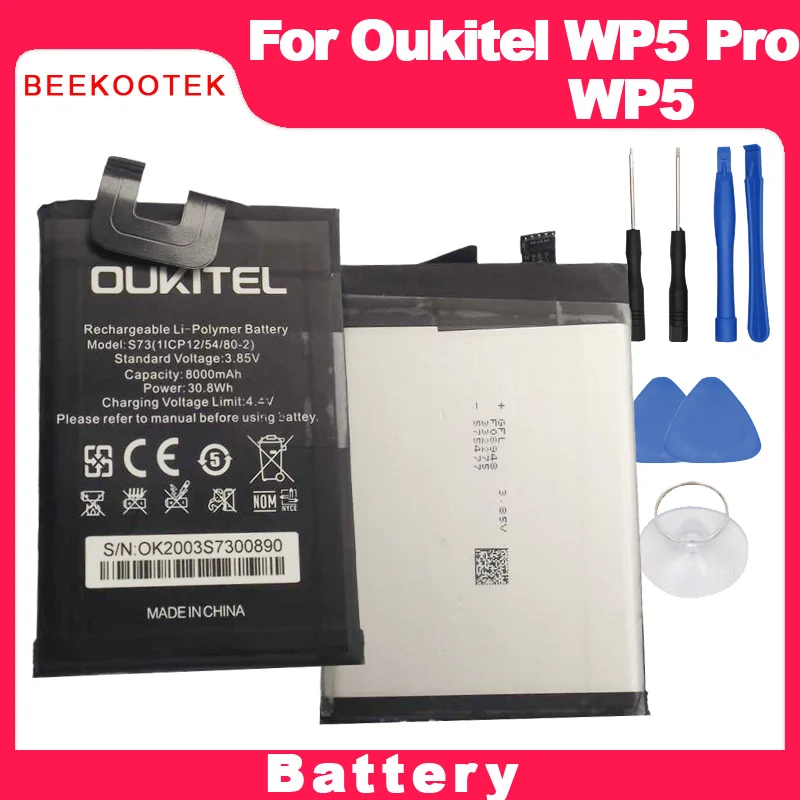 

New Original Oukitel WP5 pro Battery 8000mAh 100% New Replacement Accessory Accumulators For Oukitel WP5