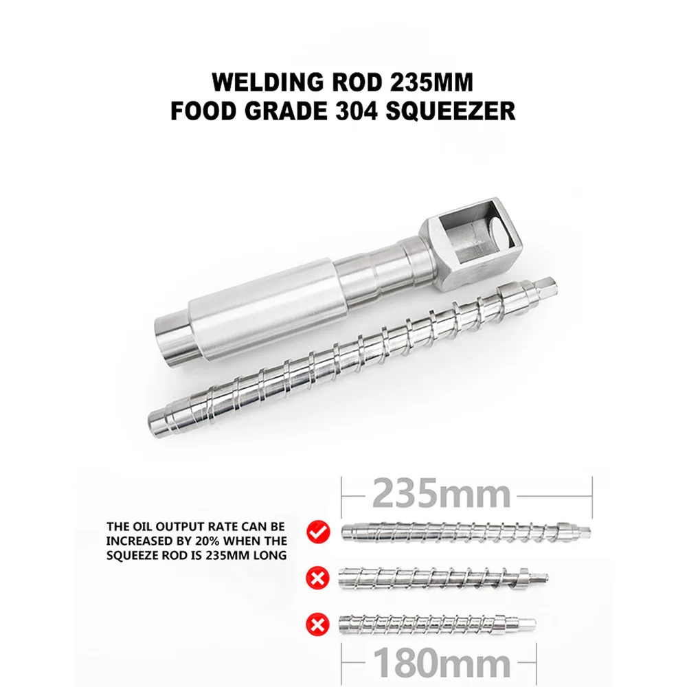 스테인레스 스틸 오일 프레스 자동 튀김 없음 소형 상업용 지능형 냉온 오일 프레스