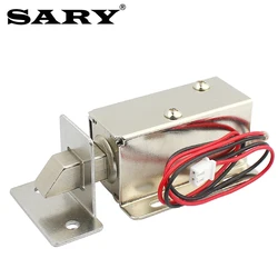 DC12V small electric control lock electromagnetic door lock electric bolt lock solenoid electric lock stroke 12mm electromagnet