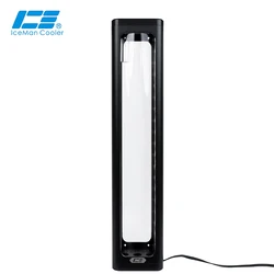 IceManCooler ICE-RX7 360MM ,PC Water Cooling Glass Tank ,Black,White Reservoir,5V 3PIN Interface,Watercooler Container
