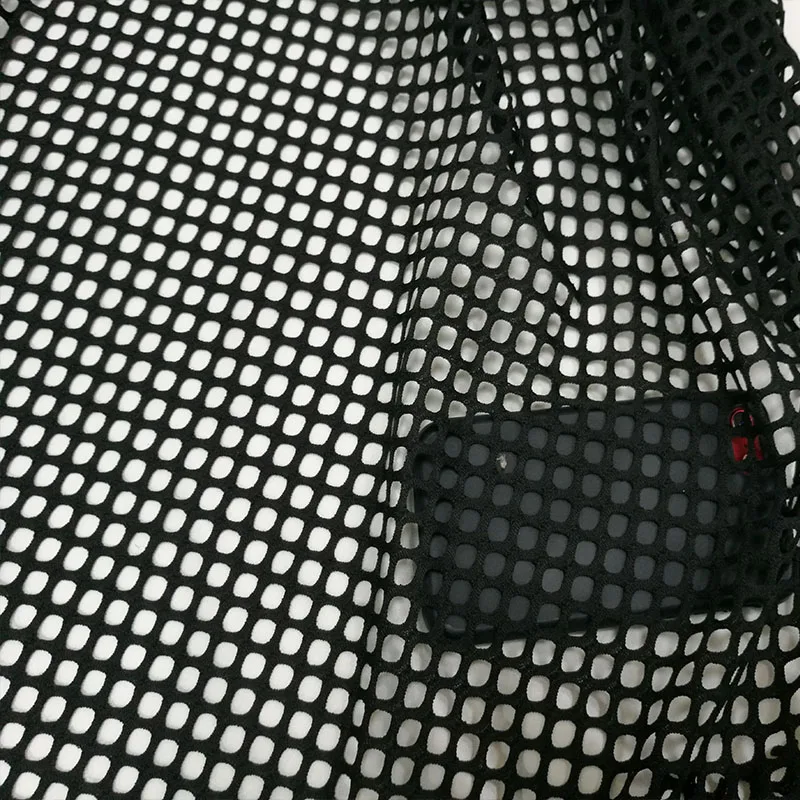 Women\'s Black Net Fabric, Square Elastic, Large Mesh, Hollow, Sexy, DIY, Dress, Tops, Stage Costumes, Fashion