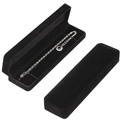 Long Velvet Chain Necklace Gift Box Jewelry Pendant Display Stand Storage Organizer Wedding Luxury Packaging Bag Women Wholesale