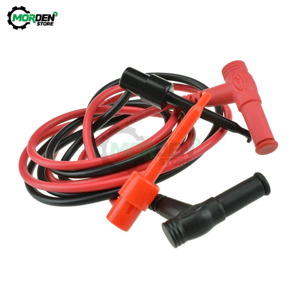 Imagem -03 - Cabo de Banana para Teste Conjunto de Cabos com Multímetro Ângulo Reto com Plug de Silicone Macio Protetor para Ferramentas de Teste de Multímetro Par