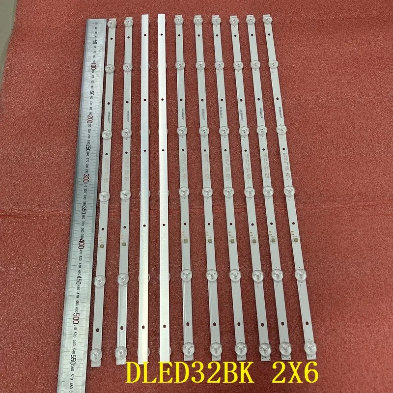 6LED(3V) LED backlight strip For Skyworth  PPTV 32W4 32V4 320E66 JL.D32061330-296AS-M DLED32BK 2X6