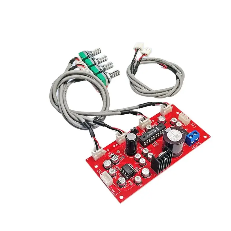 Lm1036 tone board febre pre-board alto-baixo equilíbrio amplificação hd potenciômetro separado única fonte de alimentação