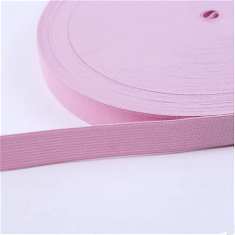 2-5m Color Elastic Band Thick Flat Woven Soft Rubber Spandex Webbing Home Sewing Lace Decorative Belt Clothing Accessories 25mm