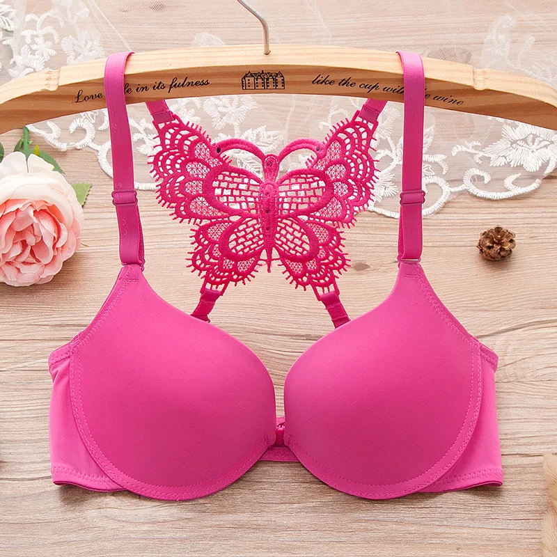 The anterior Y type beauty come back super lace butterflies gather glossy girl underwear bra  bras for women