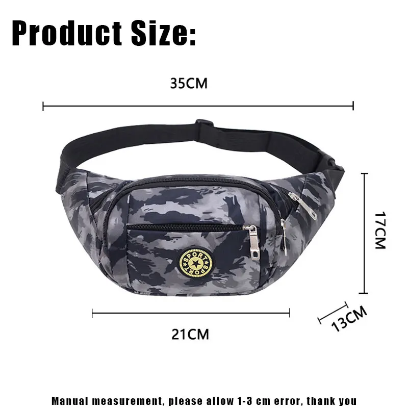 YoReAi 2021Camouflage Waist Bags Women High Capacity Fanny Pack Female Run Sports Belt Bag Cycling Chest Phone Pouch Men Outdoor