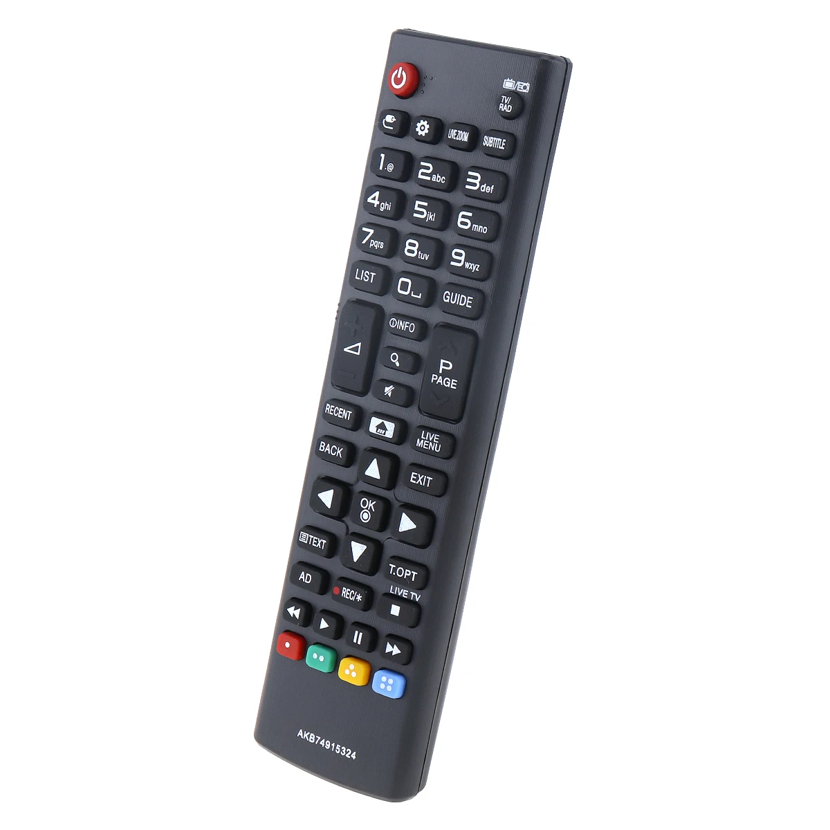 Remote Control TV Black IR hitam, dengan jarak jauh 10M transmisi jarak jauh cocok untuk TV 43UH610V/50UH635V//