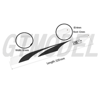 1Piar RJX   520 / 550  / 600/690/ 710mm For Align T-rex  Gaui KDS Agile Alzrc SAB XLPower Carbon Fiber Main Blade RC Helicopter