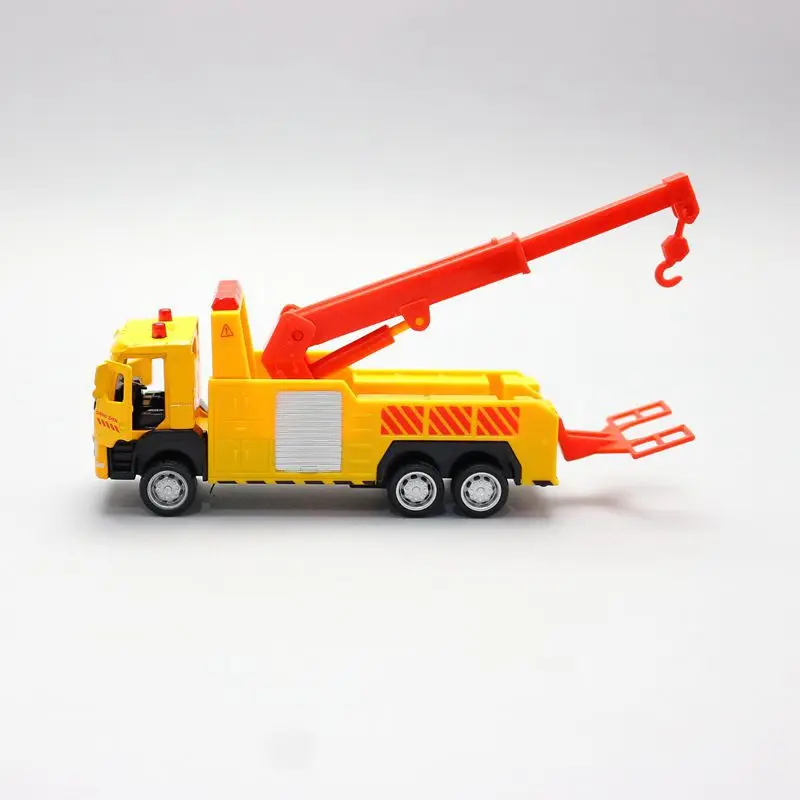 1:72 Roadside Assistance Crane Tanker Truck Pull-Back 4.5 inch Alloy Car Model