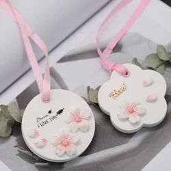 Cherry blossoms Silicone Mould Aromatherapy Wax Silicone Mold Car Wardrobe Window Listing Mini Decorative Flower Plaster