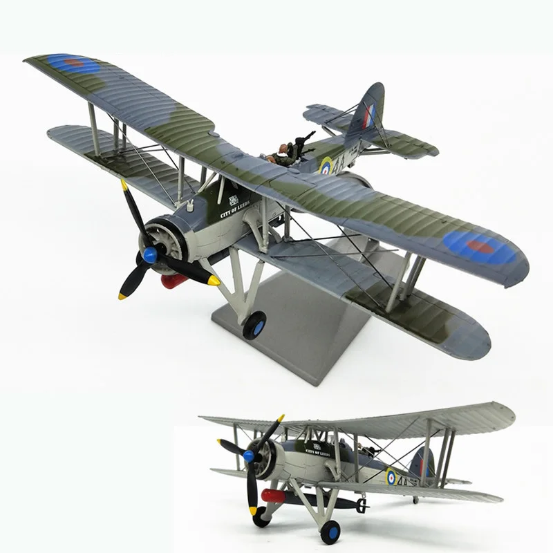 1: 72 British Twin Wing Fighter Model Sinks Bismarck  Alloy finished product collection model